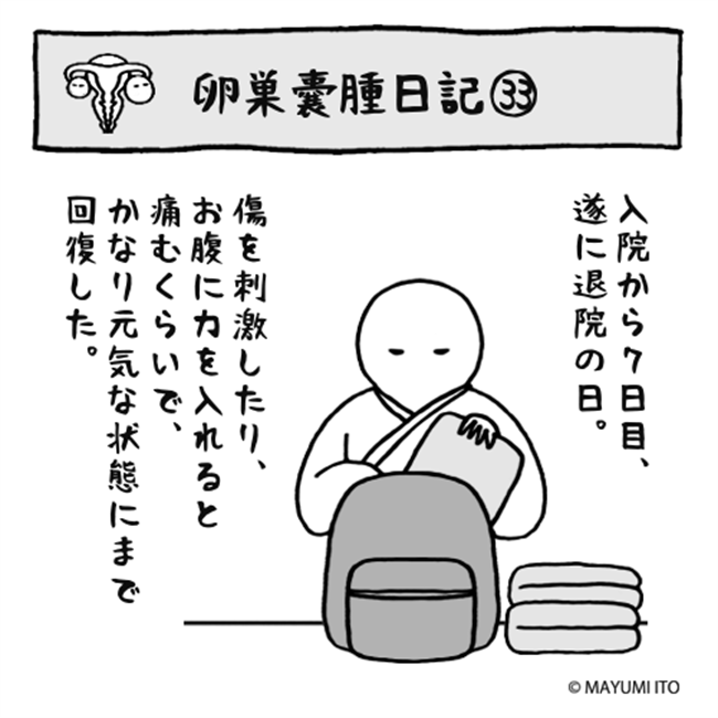 「恐怖！」再発しないためには？と聞くと…まさかの答えが！／卵巣嚢腫日記。#33