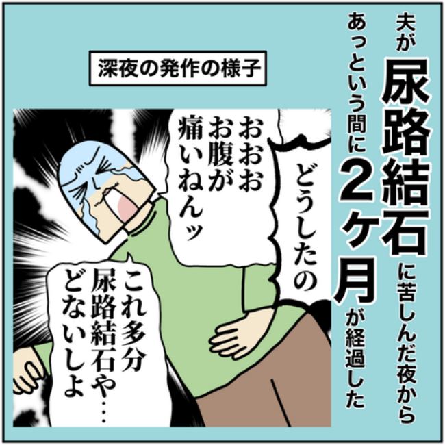 恐怖!夫の尿路結石6